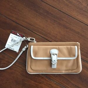 Danier leather wristlet